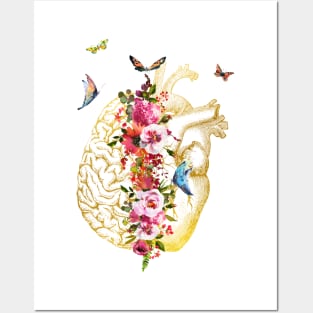 Heart And Brain Posters and Art